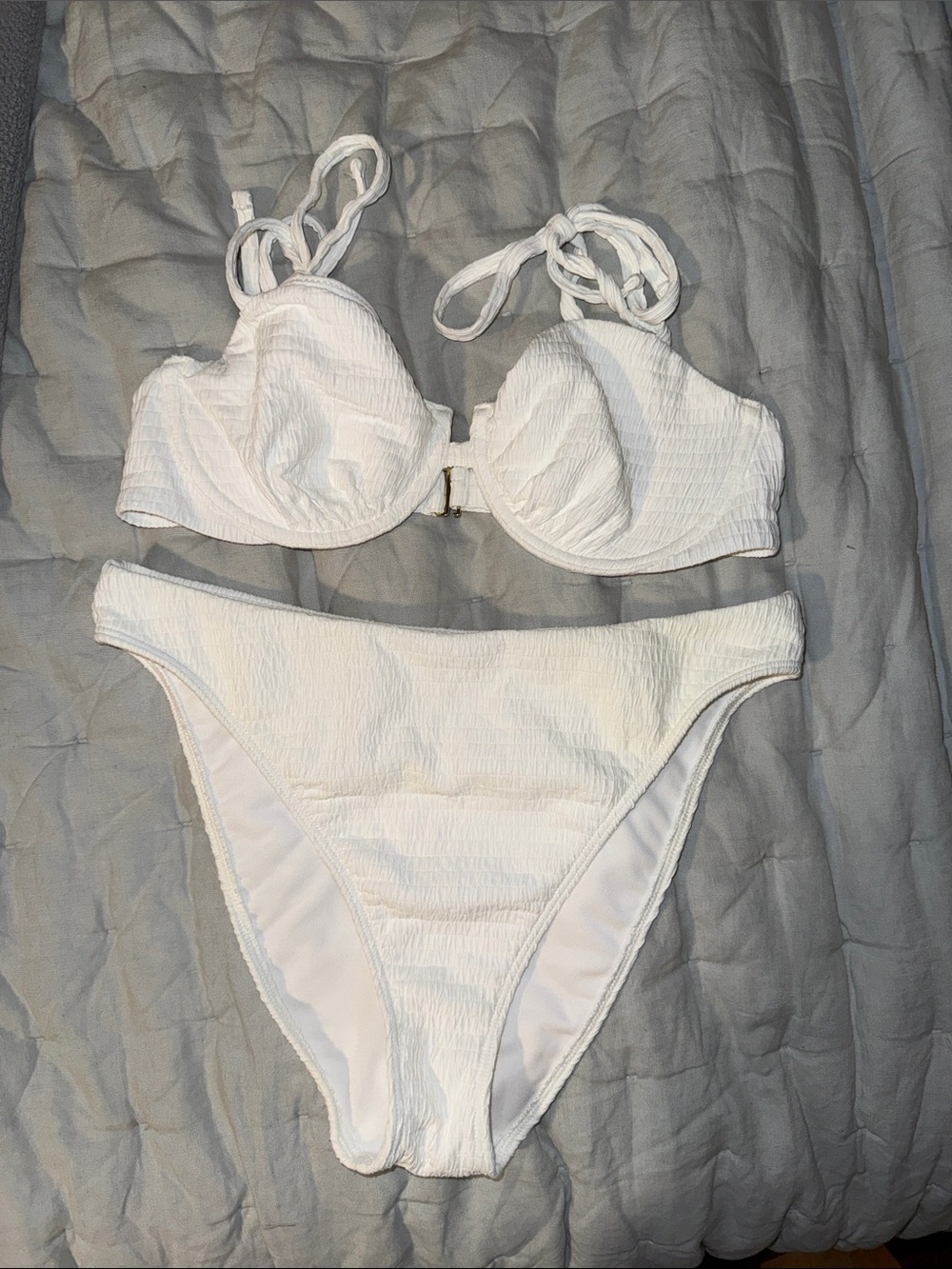Abercrombie & fitch white bikini set - bridal bikini